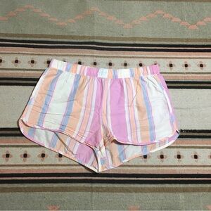Love by Gap women’s XS shorts elastic waist pastel orange pink blue white